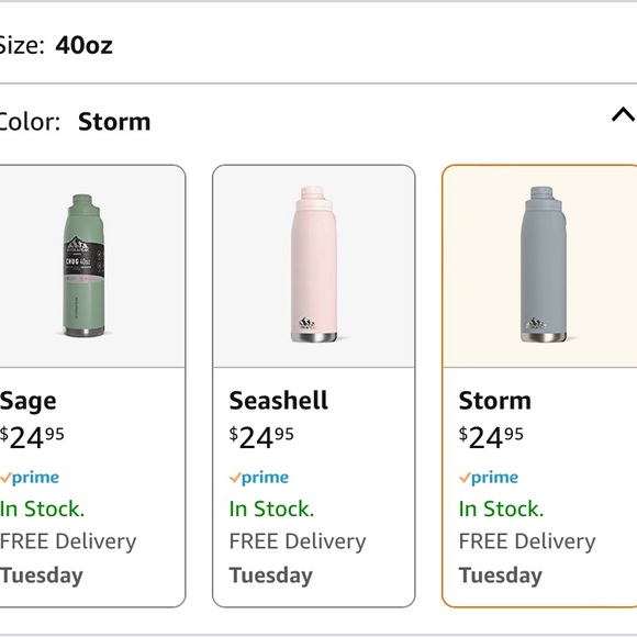 Hydrapeak 40 oz Insulated Water Bottle with Chug Lid - Picture 7 of 7